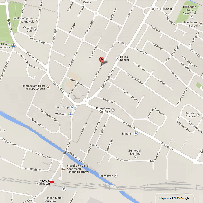 Map of Hayes