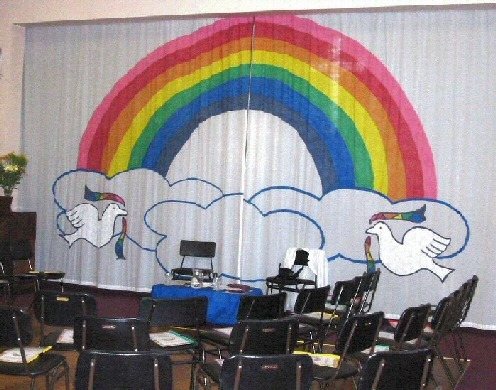 photo of Church ready for Rainbow Service